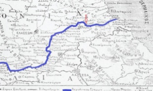 Εικ. 13 Τα ΕλληνοΤουρκικά σύνορα του 1881, όπως διαμορφώθηκαν με βάση την συνθήκη του Βερολίνου το 1878.